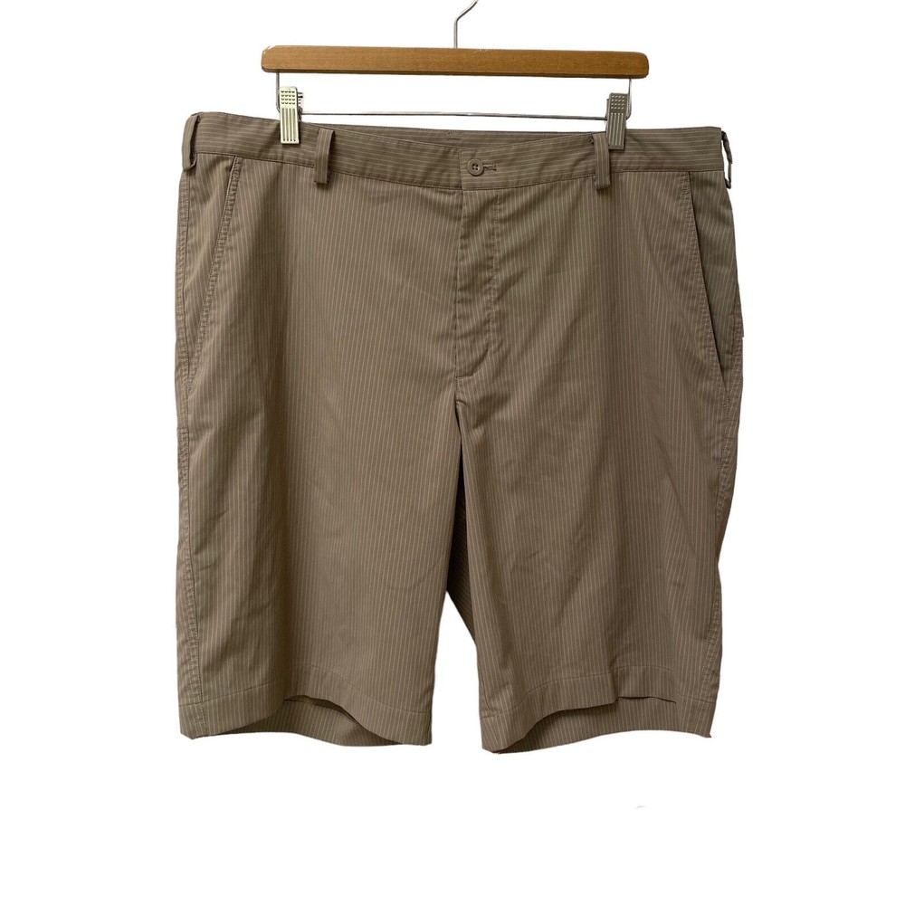 Nike Golf Men’s Size 38 Dri-Fit Tan Pinstripe Golf Shorts